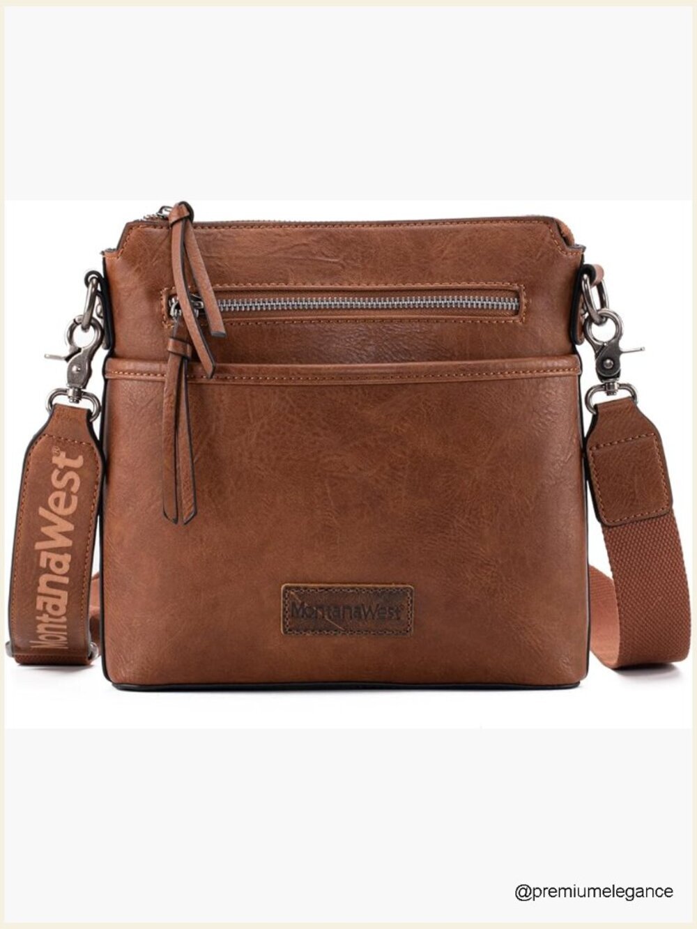Multi Pocket Crossbody Bag with Guitar Strap